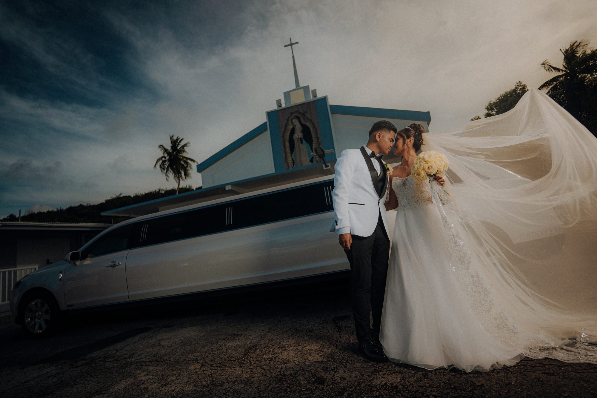 Wedding ceremony moment on Guam